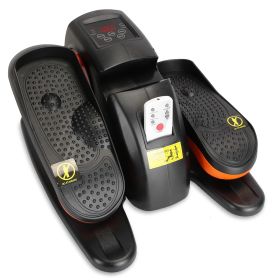 Under Desk Elliptical Machine Seated Pedal Exerciser Leg Foot Trainer Stepper Exerciser with 5 Speed Levels 3 Auto Modes LCD Monitor for Seniors Offic