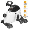 Stationary Under Desk Bike Pedal Exerciser Arm Leg Exerciser with LCD Screen Mini Exercise Cycle Bike