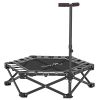 42" Foldable Mini Trampoline, Rebounder Trampoline with Adjustable Foam Handle for Indoor Outdoor Workout for Adults