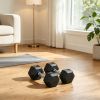 Hex Rubber Dumbbell Set No-Roll Hexagonal End Construction for Strength Training