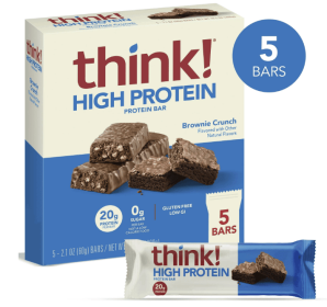 think! High Protein Brownie Crunch Bars, 5 Count