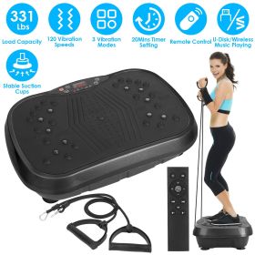 Whole Body Vibration Plate Exercise Machine 1–120 Speed Levels with 2 Resistance Bands