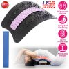 Adjustable Back Stretcher Lower Lumbar Support Extender Cracker Back Board Spine Deck Massager Posture Corrector Magnetic Therapy Pain Relief