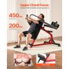 Incline Chest Fly and Rear Delt Fly Machine, 450 LBS Chest Machine, Adjustable Fitness Chest Bench Set