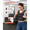 Adjustable Weighted Vest, 24-40 lbs Comfortable X-Shape Body Weight Vest Set with 8 Weight Packs and Reflective Stripe, for Men Women