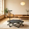 42 Inch Foldable Mini Trampoline with Adjustable Foam Handle Indoor Outdoor Adult Rebounder Trampoline for Workout