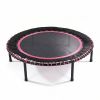 48 INCH Springless Mini Fitness Trampoline , Indoor/Outdoor Exercise Rebounder for Quieter and Safer Workouts, Loading 450lbs