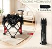 42 Inch Foldable Mini Trampoline with Adjustable Foam Handle Indoor Outdoor Adult Rebounder Trampoline for Workout
