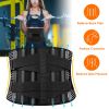 Back Support Brace Breathable Mesh Lumbar Support Belt Adjustable Lower Back Brace with Stays and Springs for Pain Relief for Men Women