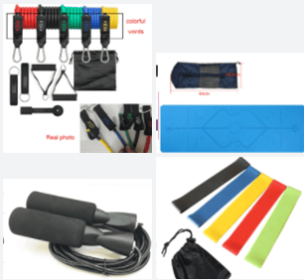 Fitness Rally Elastic Rope Resistance Band (Option: 1 set)