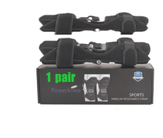 High Quality Knee Brace Patella Booster Spring Knee Brace Support For Mountaineering Squat Sports Knee Booster (Option: Black box)