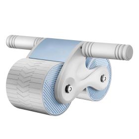 Automatic Rebound Abdominal Wheel Anti-slip AB Roller Wheel with Kneel Pad Phone Holder Home Gym Abdominal Exerciser for Men Women (Option: Grey)