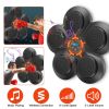 Music Boxing Machine Electronic Wall Target Punching Pad LED Lighted Sandbag Boxing Training Machine Exercise Equipment with Adult Boxing Gloves