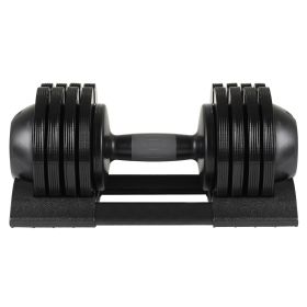 52LBS Adjustable dumbbell steel and plastic (Color: as Pic)
