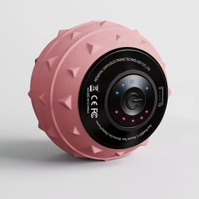 Rechargeable High Intensity Vibration Massage Ball for Muscle and Fitness, Electric Fascia Release for Neck, Back and Feet, USB Charging (Color: Pink)