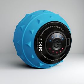 Rechargeable High Intensity Vibration Massage Ball for Muscle and Fitness, Electric Fascia Release for Neck, Back and Feet, USB Charging (Color: Blue)